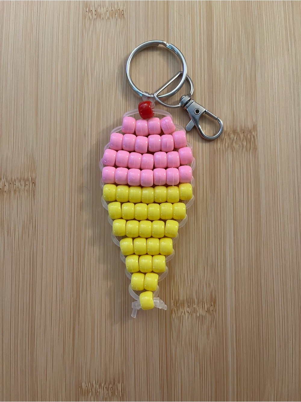 Icecream Pony Bead Keychain